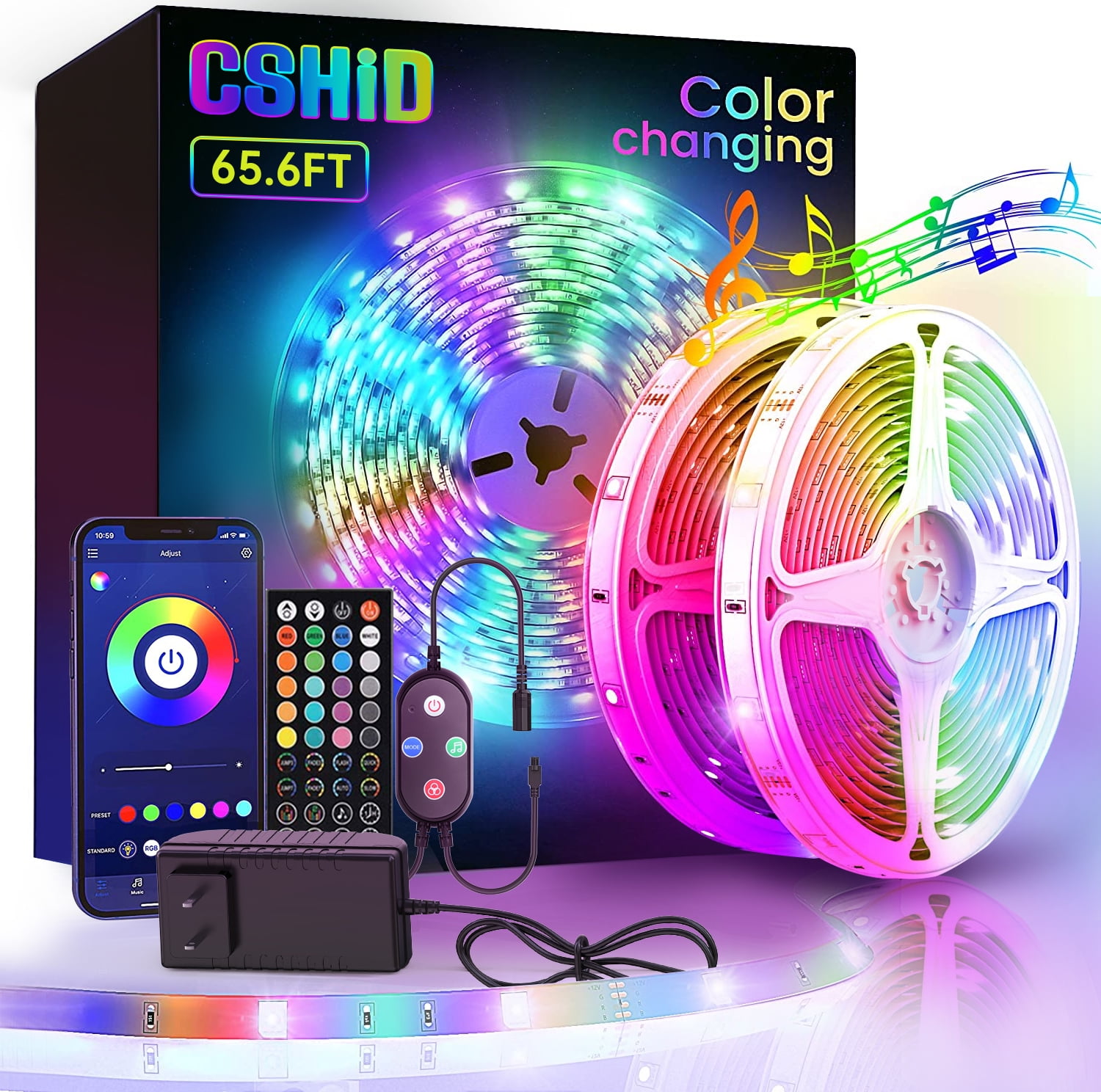 Strip Light RGB Decor w/ USB 24Key Flexible Color Changing 60LED/M Fantastic 