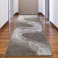 thumbnail image 6 of Runner Rug for Hallway Feather Gray Color 26 Inch or 31 Inch Wide by Your Length Choice Slip Resistant Rubber Backing Stain Resistant Pile Stair Runner, 6 of 6