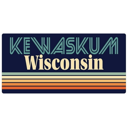 

Kewaskum Wisconsin 5 x 2.5-Inch Fridge Magnet Retro Design