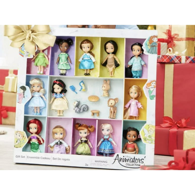 Disney Animators' Collection Mini Doll Gift Set of 13 Dolls Each is 5'' Tall
