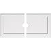 thumbnail image 3 of Ekena Millwork CMP34X17RE2-03000 3 in. ID x 11.75 in. Rectangle Architectural Grade PVC Contemporary Ceiling Medallion - 2 Piece, 3 of 4