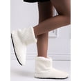 thumbnail image 4 of Woobling Women Warm Plush Slipper Boots Cozy Wool Indoor Outdoor Home Shoes US 7-10, 4 of 7