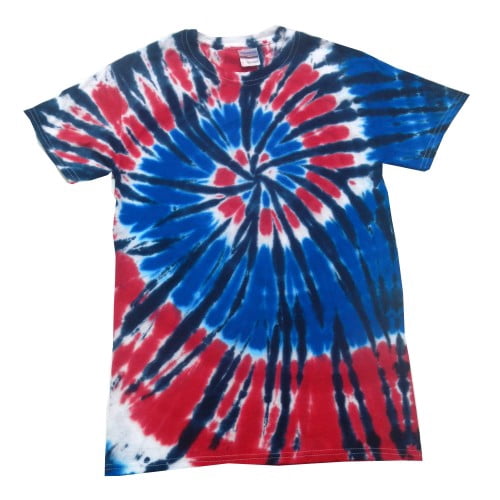 Colortone Women's Rainbow Tie-Dye T-Shirt – Heavyweight Cotton, Short Sleeve, Hand-Dyed Colors