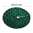 thumbnail image 4 of putnchl Fluffy Plush Christmas Tree Skirt 31 Inches, Solid Green Trees Soft Faux Fur Pencil Tree Skirt, Winter Xmas Tree Mat for Home Party Holiday Decorations, 4 of 7