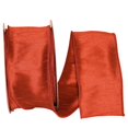 thumbnail image 1 of Reliant Ribbon 92975W-049-40H 20.5 in. 20 Yards Dupioni Supreme Wired Edge Ribbon, Rust, 1 of 1
