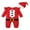 Red, variant on Bagilaanoe Newborn Baby Girl Boys Christmas Jumpsuit Print Long Sleeve Bodysuit Red Hat 3M 6M 12M 18M Infant One Piece Romper