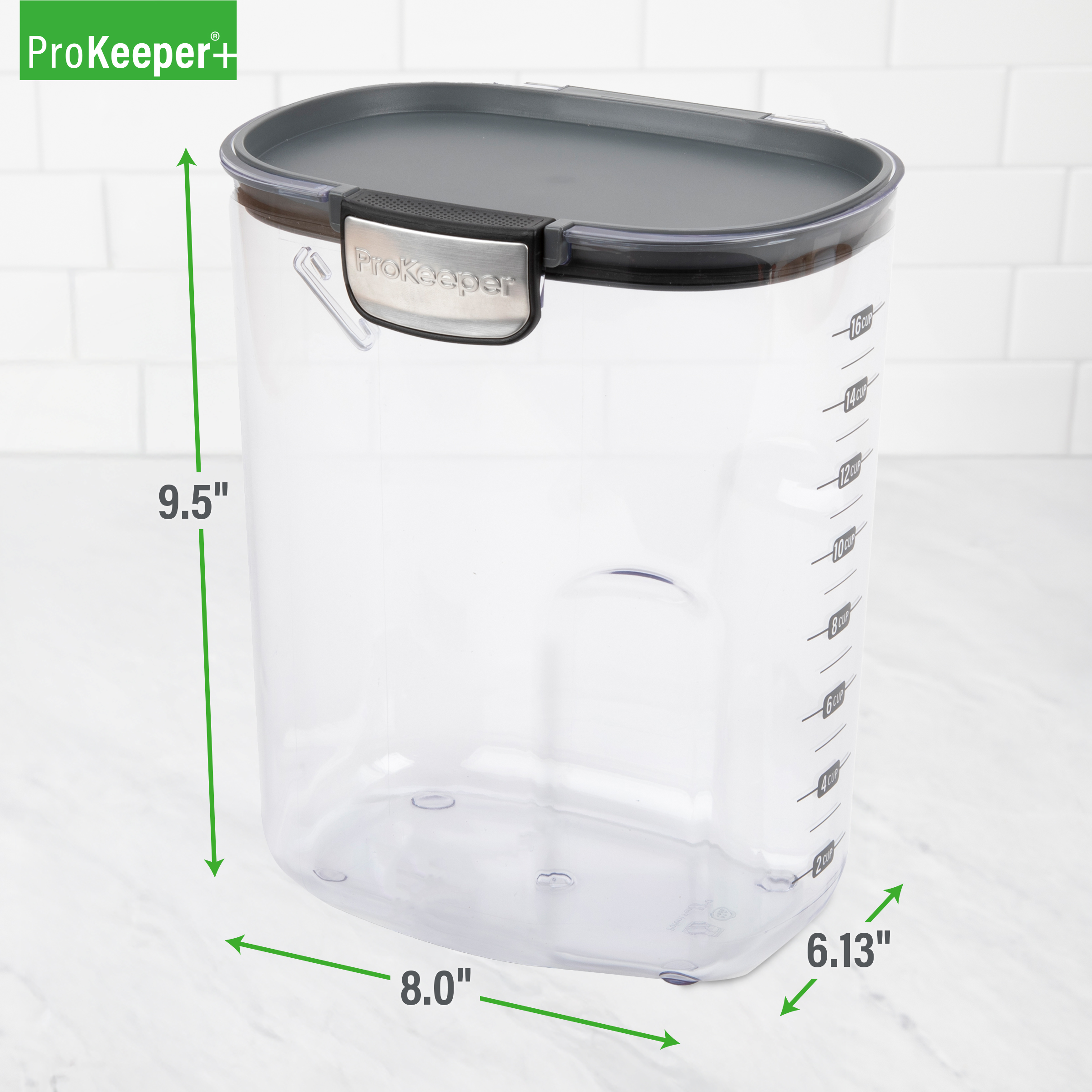 ProKeeper+ Flour Storage Container with Magnetic Leveler, 5 lb photo 6