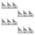 thumbnail image 6 of Patchwork Ruler with 90-Degree Triangle Sewing DIY Tools for Fabric Cloth Cutting, 6 of 18