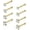 G: 8 Pcs (1.5/2/2.5/3mm)Gold-tone, variant on 20G Stainless Steel ,Nose Rings Studs L-Shape Piercing Body Jewelry 1.5mm 2mm 2.5mm 3mm,8PC,3 colors