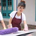 thumbnail image 2 of mmirethe Adjustable Kitchen Apron Oil-Resistant Bib Apron For All-purpose Waterproof And Smooth BBQ Apron vermeil, 2 of 6