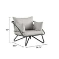 thumbnail image 6 of Novogratz Poolside Gossip, Teddi Outdoor Lounge Chairs, 2-Pack, Charcoal, 6 of 7