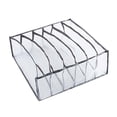 thumbnail image 1 of Organizador de ropa interior plegable, bragas, sujetadores, calcetines, cajón, caja de almacenamiento, ropa fresca Gripes gris 6, 1 of 9