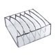 thumbnail image 1 of Organizador de cajones con divisor para armario, caja de almacenamiento para ropa interior, corbata, hogar, viajes, para mujeres y hombres Gripes gris 6, 1 of 9