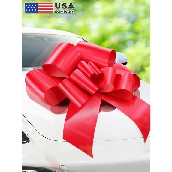 Zoe Deco 30 Inch Giant Red Car Gift Bow (US Company)