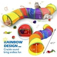 thumbnail image 2 of Semfri Cat Toys Tunnels Collapsible Pets Cat Jungle Tunnels Kitty Toys Balls, 2 of 7