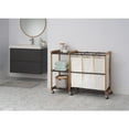 thumbnail image 2 of TRINITY 3-Bag Laundry Station w/ Wheels - Bronze, 2 of 7