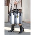 thumbnail image 4 of MKF Collection Women's Juliana Oversize Tote Bag and Wristlet by Mia K. - Charcoal Combo, 4 of 11