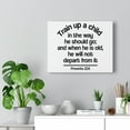 thumbnail image 5 of Scripture Walls  Up A Child Proverbs 22:6 Bible Verse Canvas Christian Wall Art Ready to Hang Unframed, 5 of 12