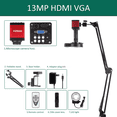 thumbnail image 4 of YIZHAN Digital Microscope for Adult 13MP 1080P HDMI VGA Industrial Video Microscope with 150X Zoom C-Mount Lens Foldable Stand LED Ring Light for Electronics Inspection, Jewellery and Watch Repair, 4 of 8