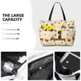 thumbnail image 3 of Easygdp Dachshund Dog And Flower Bolsa de Viaje de Playa de Gran Capacidad, Bolsa Tote Perfecta para la Playa, Escapadas de Fin de Semana y Viajes, 3 of 7