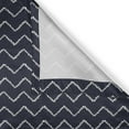 thumbnail image 4 of Ambesonne Navy Blue Valance Pack of 2, Chevron Zigzag Themes, 42"X18", Navy Blue and White, 4 of 5