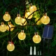 thumbnail image 1 of Guirnalda de luces para exterior: 60 LED, 11,5 m de bombillas solares, impermeables, IP65, para uso interior y exterior en jardines, terrazas, patios, casas, fiestas, bodas, árboles y decoración navid, 1 of 5