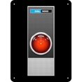 thumbnail image 1 of Letrero metálico de 8 x 12 - Reproducción de HAL 9000 de 2001 Odisea del Espacio, 1 of 4