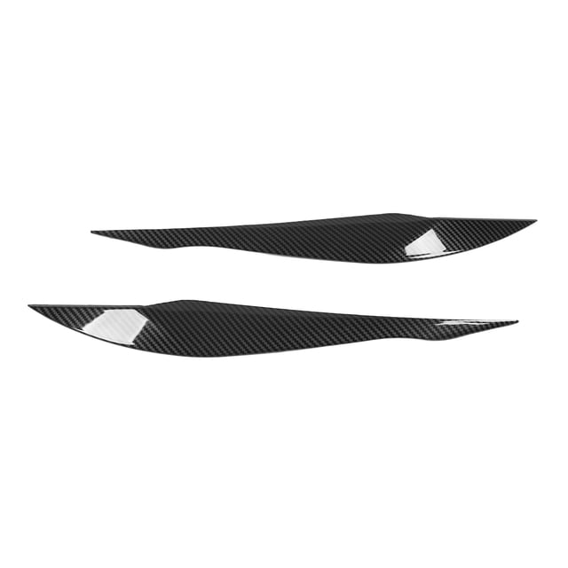 Cubierta de ceja para faros delanteros, 1 par de cubiertas de cejas para faros delanteros de automóvil, moldura de cejas para faros delanteros, ultra sensible