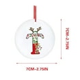 thumbnail image 2 of Christmas A to Z 26 Letter Ornament Christmas Tree Ornament Personalized Monogram Ornament Initial Alphabet Ornament Car Hanging Decoration Rearview Mirror Ornament, 2 of 4