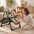 thumbnail image 4 of AILEEKISS Foldable High Chair for Baby, Toddler Eating Chair with Detachable Double Trays, Green, 4 of 12