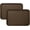 Brown, variant on 2 Pack Plastic Boot Trays 16.5"x12.5" Waterproof Shoe Mats for Entryway