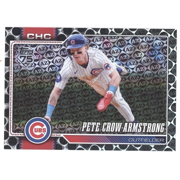 Collectible 2026 Topps Baseball Pete Crow-Armstrong #196 Spring Training Black 10/10 Chicago Cubs Baseball Card Chicago Cubs MLB Baseball Trading Card