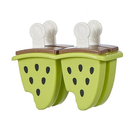 

Gmogad Popsicle With 4 Pops Ice Cream Molds Reusable Ice Makers Easy Release Popsicle Tray For DIY Ice Cream Homemade Ice Green