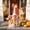 187 - Multicolor, variant on Aurorax Thanksgiving Porch Goose Outfit 19 inch,Goose Clothes for Cement Goose Porch Goose 23"/17",Pumpkin Printed Holiday Lady Skirt and Bow Porch Goose Accessories for Outdoor
