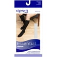 thumbnail image 3 of Sigvaris Essential 862 Select Opaque Men's 20-30 Closed Toe Knee High Compression Stockings w/Grip Top Black LS Short, 3 of 5