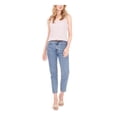thumbnail image 3 of VINCE CAMUTO Womens Ivory Slitted Lined Animal Print Sleeveless V Neck Tank Top XL, 3 of 4