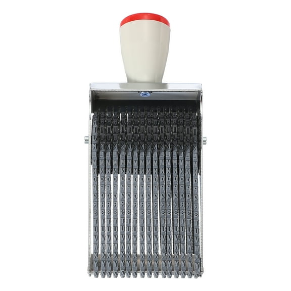 16 Digits Roller Stamp, Personalized 3.5mm 26 Alphabet Number 0-9 Symbol Rolling Stamp for DIY, Gray