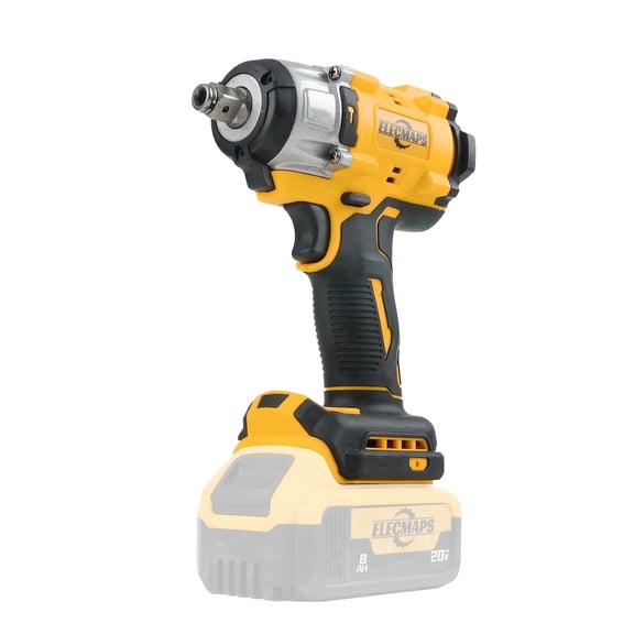 ELECMAPS Power Impact Wrench 1/2" 430N.m for Vehicle Maintenance & Home Repair, Compatible with Dewalt 20V Battery (Battery Not Included)
