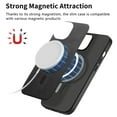 thumbnail image 2 of Allytech Magnetic Case for iPhone XS Max, Compatible with MagSafe, Premium PU Leather Slim Fit Anti-Fingerprint & Anti-Drop Protective Case Support Wireless Charging & Car Mount - Black, 2 of 10