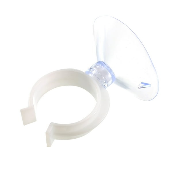 Clips de ventosa para tubo de aire de acuario, soportes de abrazadera para pecera, claros de 24mm, 6 Pcs