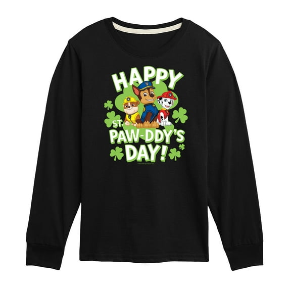 Nickelodeon - Paw Patrol - St. Patrick's Day - Happy St. Paw-ddy's Day - Toddler And Youth Long Sleeve Graphic T-Shirt