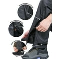 thumbnail image 5 of iCreek Men's Rain Pants Waterproof Over Pants Windproof Lightweight Hiking Pants Work Rain Outdoor for Golf, Fishing, 5 of 8