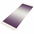 thumbnail image 4 of Dark Purple Ombre Kitchen Runner Rug 2'x4',Purple White Gradient Modern Abstract Art Washable Rug with Tassels,Non Slip Woven Cotton Bathroom Rugs Hallway Carpet for Foyer Bedroom Entry Back Door, 4 of 9