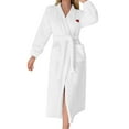 thumbnail image 1 of Ihph7 Fluffy Robe Plush Robes for Women Long Robes for Women Full Length Robe Robes for Women Fleece Robe Shower Robe for Women Hotel Robe White M, 1 of 4