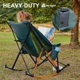 thumbnail image 5 of OuterSpa Rocking Camping Chair, Heavy Duty, High Back Oversized Portable Folding Chair with Cup Holder and Side Pocket Outdoor Foldable Camp Chairs for Fishing, Camping, Picnic, Lawn, 5 of 12