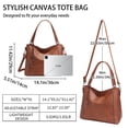 thumbnail image 4 of FALAN MULE Tote Bags for Women Crossbody Purse and Handbags Ladies Top Handle Satchel Shoulder Bags, 4 of 6