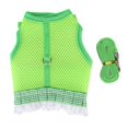thumbnail image 1 of Rabbit Harness and Leash Breathable Mesh Lace Hem Adjustable Rabbit Chest Harness Vest with Long Traction Rope 4.6ft S, 1 of 2