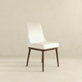 thumbnail image 4 of Grayson Mid-Century Modern Polyester Blend Fabric Dining Chair in Beige (Pair), 4 of 8