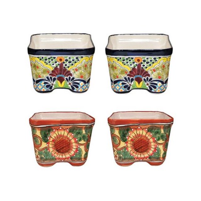 APG026060C1 6 in. Cuadrada Planter - pack of 4
