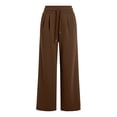 thumbnail image 4 of Horkkom Sweatpants Women Straight Leg Elastic Waist Drawstring Pants Soft Warm Casual Pants with Pockets, S-2XL, 4 of 4
